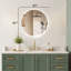 Miroir de salle de bain rond à DEL avec éclairage à DEL, anti-buée et à intensité variable de 3 couleurs, miroir mural avec homologation UL Rohs ETL et garantie de 3 ans-1051535671