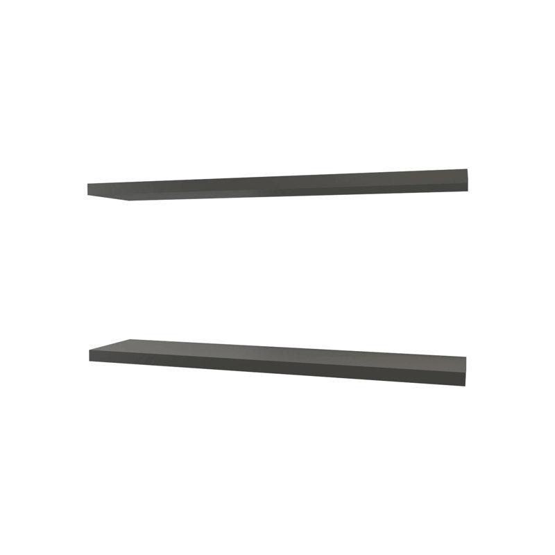 Wall Mounted Grey Living Room Shelf - Adds A Stylish Element To Area Modern Flair Spaces