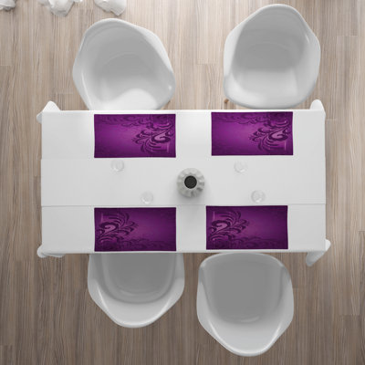 Polyester Floral Rectangle Placemat