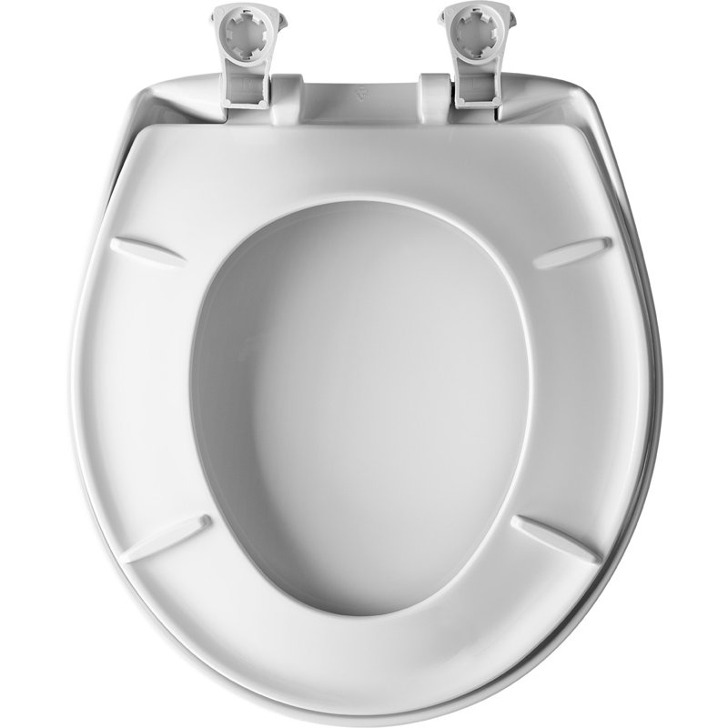 Round Toilet Seat and Lid, Crane White