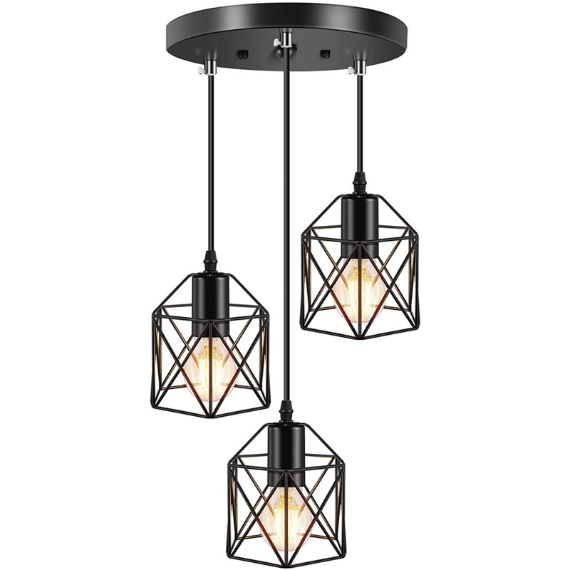 3 - Light Matte Black Pendant