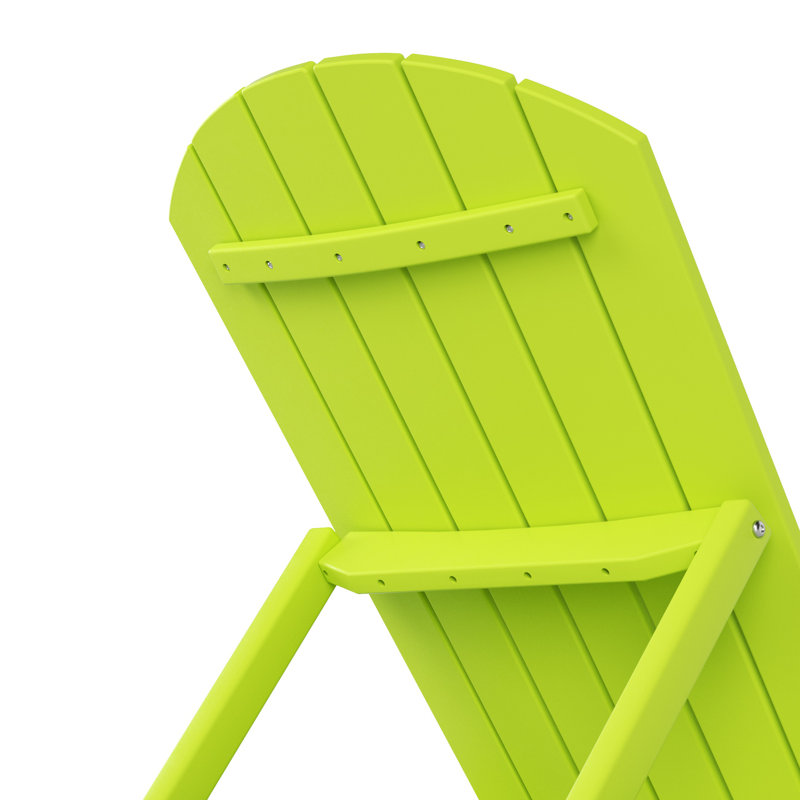 Méridienne inclinable en poly 77,7 po, Lime