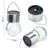 5.2'' Solar Powered Integrated LED Color Changing Outdoor Hanging Light