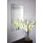 Wall Mounted Rectangular, Silver Solid Wood Flat Frame Vanity Mirror-1942148165