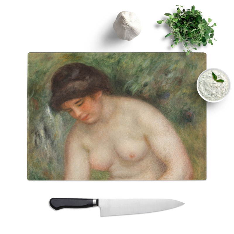 Bather Drying Herself Vol.1 by Pierre-Auguste Renoir Chopping Board, 0.4cm H x 28.5cm W x 39cm L