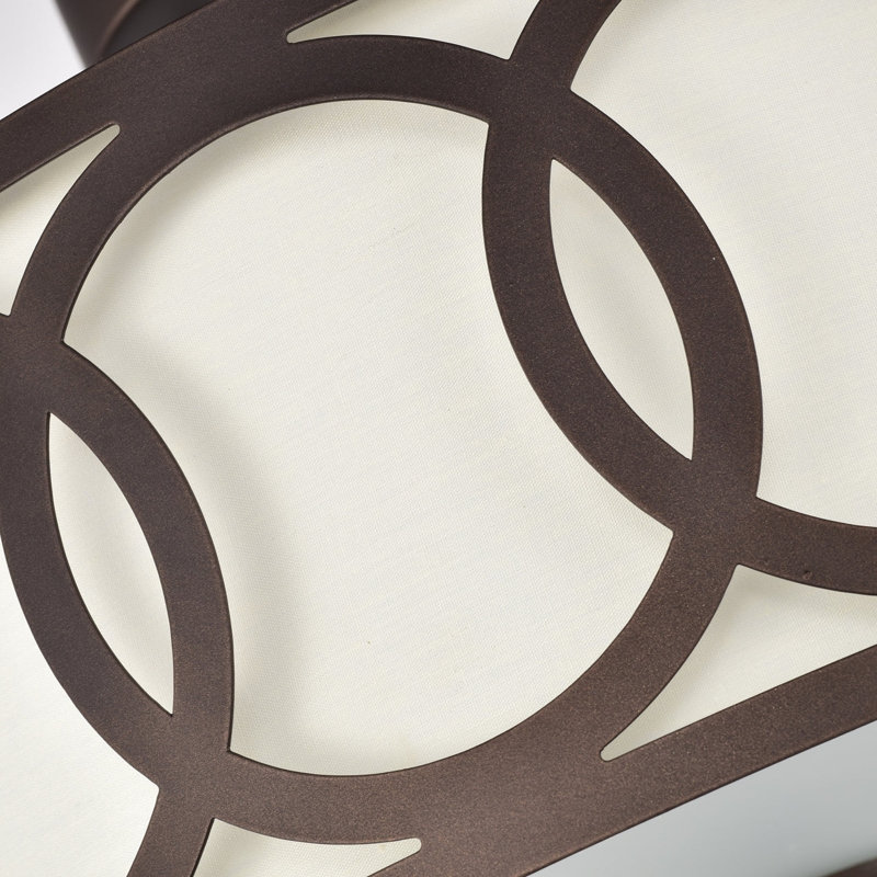 Chloe Lighting Bronx Transitional 3 Light Oil Rubbed Bronze Semi-Flush Ceiling Fixture 15" Wide, Oil Rubbed Bronze