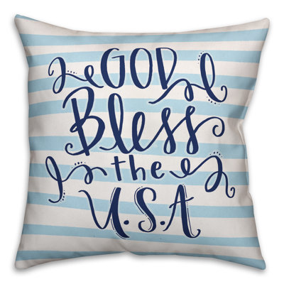 Striped Reversible Throw Pillow