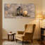 «Fashion Rustic Lantern», ensemble de 3 impressions sur toile-1988324659