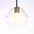 Rooks 10" W Geometric Single Pendant with Adjustable Length-2143636369