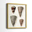 Impression encadrée de qualité supérieure Cone Shell - prêt à être accroché - aucun clou requis - aucun clou requis-204604682-204604683