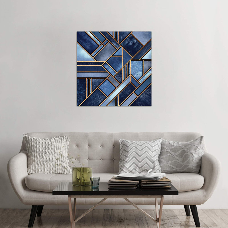 Blue City by Elisabeth Fredriksson - Print on Canvas, Wrapped Canvas, 45.72 cm H x 45.72 cm W x 3.175 cm D