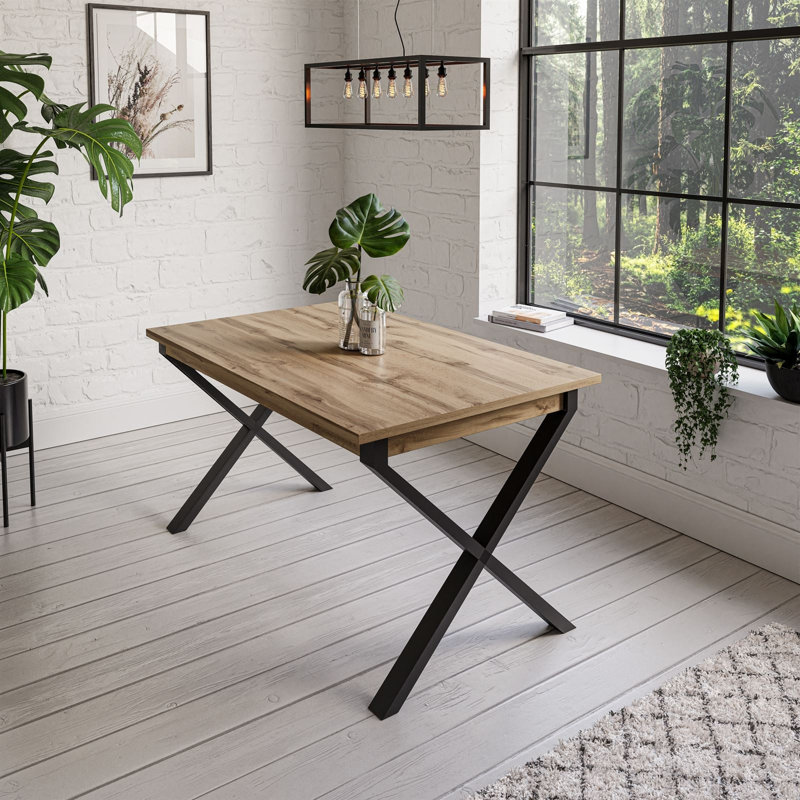 Tirrell Rectangular Restaurant Table, Stirling Oak, 76cm H x 125cm L x 80cm W
