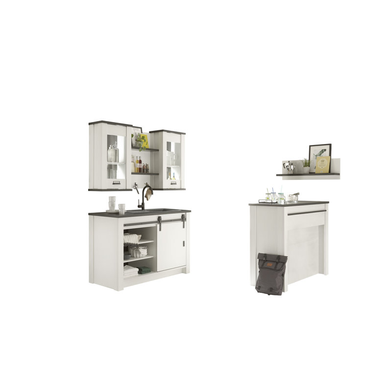 201cm Kitchen Pantry, White