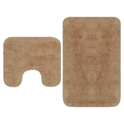 2 Piece Bath Mat Set