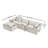 107" Compressed Sectional Sofas (Beige)-231545649