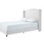 Lit très grand lit - Tête de lit tapissier en chenille de 54 po avec concept minimaliste et sans sommier-766596064