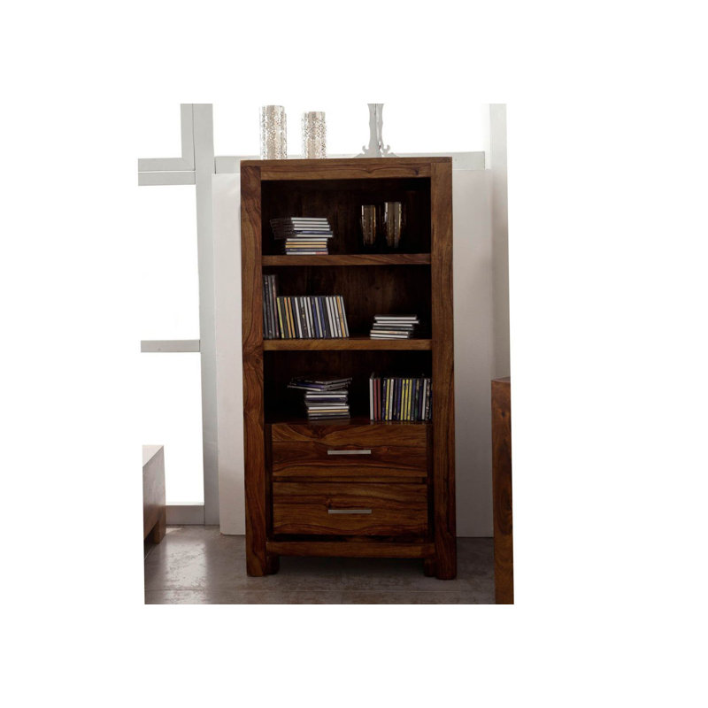 Metro Life 120cm H x 60cm W Solid Wood Standard Bookcase