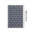 Blue and White Geometric Area Rug