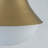 Brass Flush Mount Ceiling Light with Milk Glass Shade