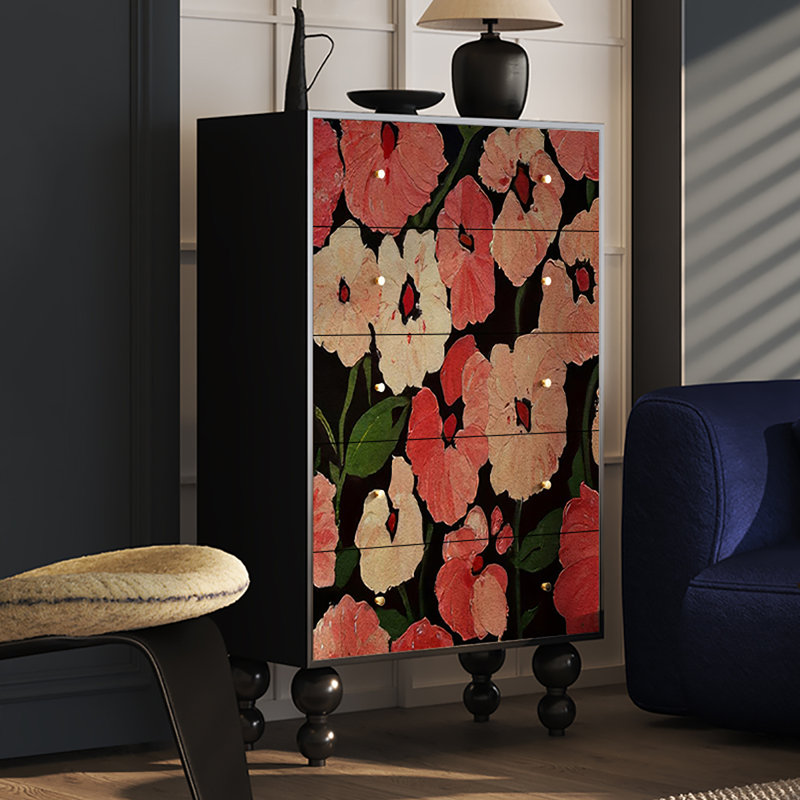 Armoire de décoration de salon français rétro