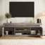 Meuble télé 59 po avec lumière DEL RVB et station de charge, console multimédia pour téléviseur de 65 po ou moins-548899387