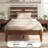 Twin Size Wood Bed Frame with Slat Headboard Under-Bed Storage Space-894182166