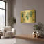 'Kanari Map Indigo' By Melissa Averinos Gold Metal Wall Art, 16" x 12"-1242108340