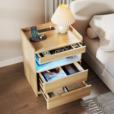 51 cm W Bedside Table