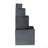 19.7X19.7X41.7" Cement 4 Tier Block Water Fountain Outdoor