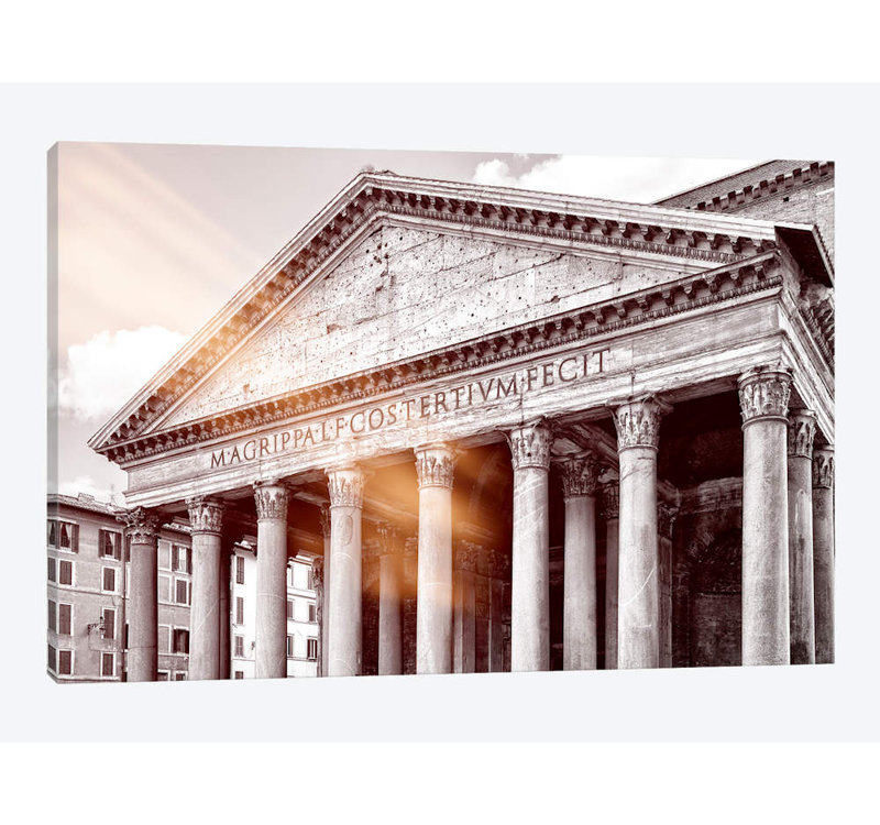 «The Pantheon» par Philippe Hugonnard - impression sur toile tendue, H 26 po x l 40 po x P 1,5 po, Toile tendue, Pas de tapis
