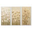 «Minimal Cream Buttercup Field» - ensemble d'art mural sur toile encadré Buttercups-129075848-129075852