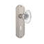Crystal Fluted Oval Interior Mortise Door Knob with Deco Long Plate-679490834