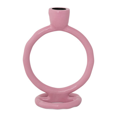 Enameled Aluminum Circle Taper Holder