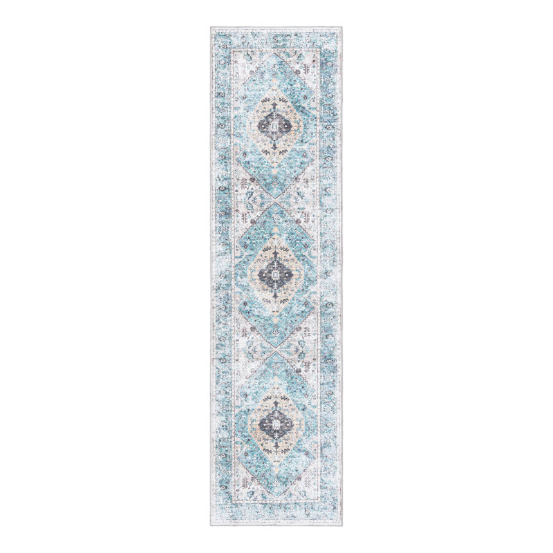 Olf Washable Oriental Indoor Rug, Runner 2'7" x 10'