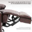 Fauteuil inclinable manuel pivotant de 39,7 po Breasha-130043232