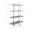 Chrome Silver Finish Bookshelf