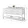 Carrie 72'' Double Bathroom Vanity with Carrara Marble Top