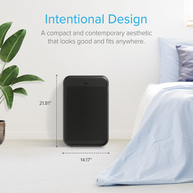 Purificateur d'air de table, Noir