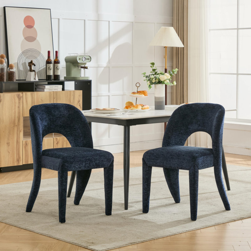Chaises de salle à manger, Bleu très foncé