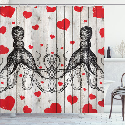 Love Shower Curtain Set + Hooks