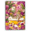 Art mural sur toile rose, guépard tropical rose, décoration murale de salle de bain animaux de la jungle colorée, toile tendue moderne-1388130211