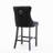 Velvet Upholstered Barstools with Button Tufted Decoration and Wooden Legs-1673205241