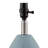 Novack 14.5" Modern Blue Ceramic Bedside Table Lamp Set with White Linen Shade for Bedroom, Living Room and Study-814344445