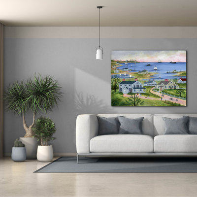 Toile épique «Summer In Sconset» par JL Munro, 54 po x 40 po