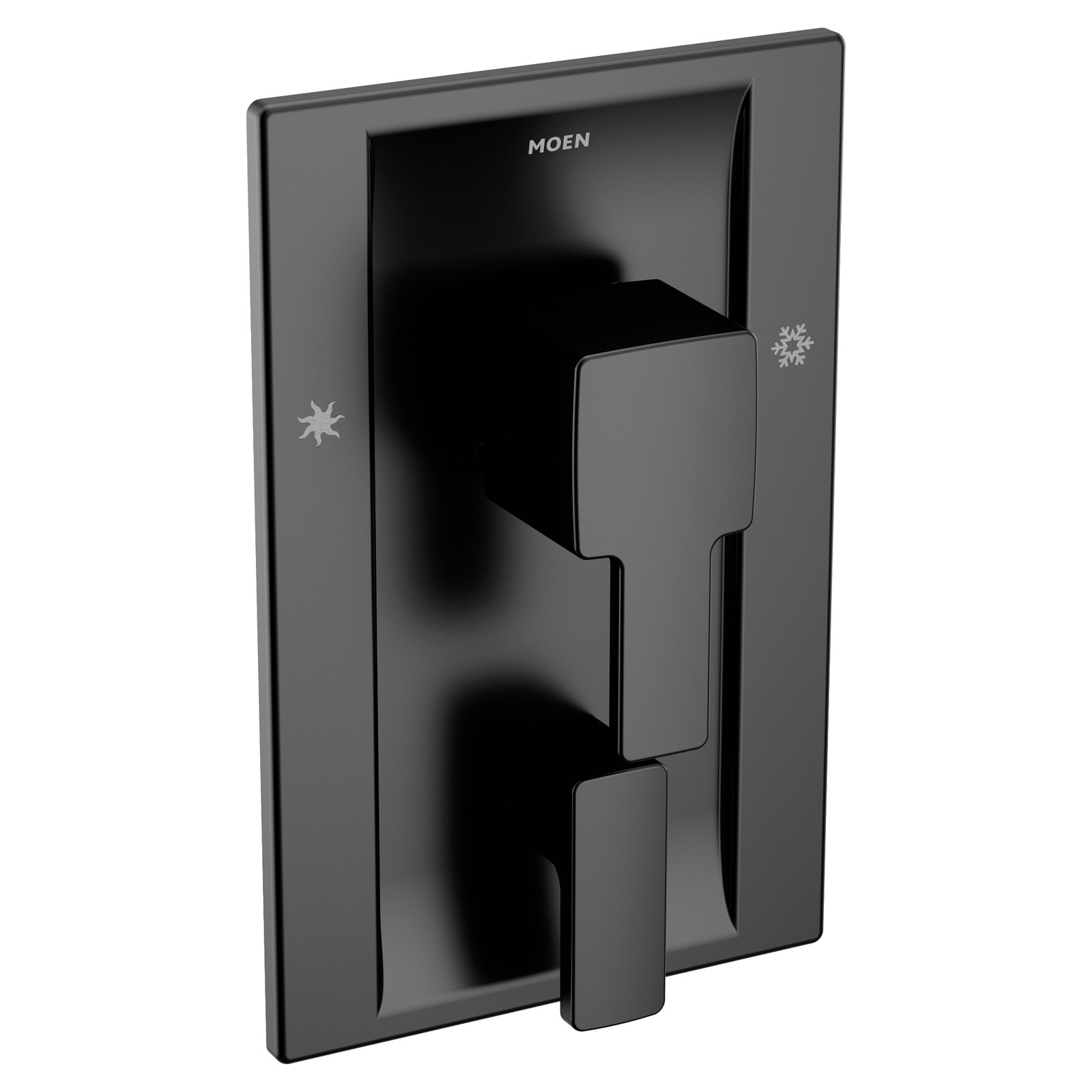 90 Degree Posi-Temp 3-Function Transfer Trim, Matte Black