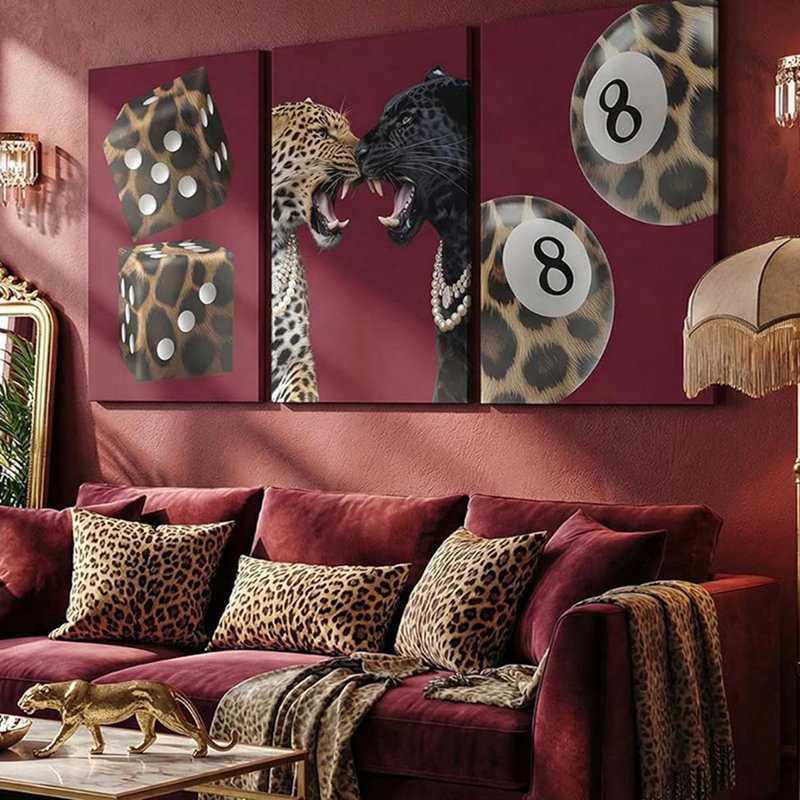 3 Piece Wrapped Canvas Print, 60 cm H x 40 cm W