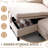 L-shaped Reversible Chaise Sectional Sofa With Storage - Cotton-linen, Beige, Office & Apartment Ready-1930486668