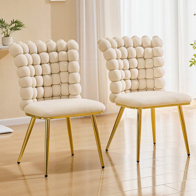 Bubble Tufted Swivel Chair Premium Velvet Upholstered Accent Chair with Metal Frame Ergonomic Space-Saving Desk Chair for Modern Interiors (Set of 1)