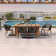 6 - Person Patio Dining Set with Rectangular Table , Cushions Included