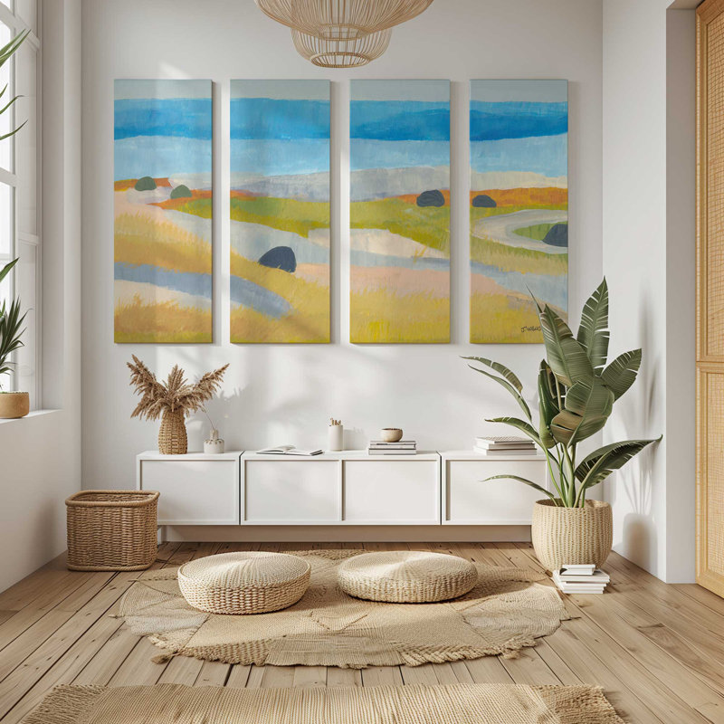 Fantaisie Islandais | Impression sur toile 4 panneaux, H 36 po x l 54 po